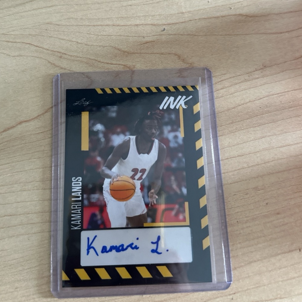 2023 Leaf Trinity Clear KAMARI LANDS RC Auto Sports MEMORABILIA